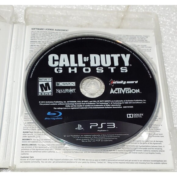 Call of Duty PS3 Game Lot  Ghosts 2013 & Black Ops 2010 Shooter Action Bundle - Picture 4 of 12